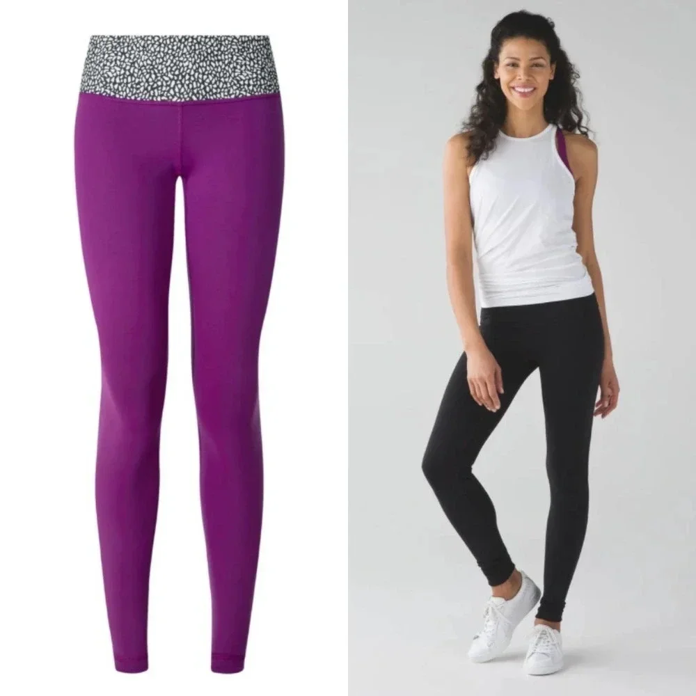 Lululemon‎ Wunder Under Pant III Reversible Plum